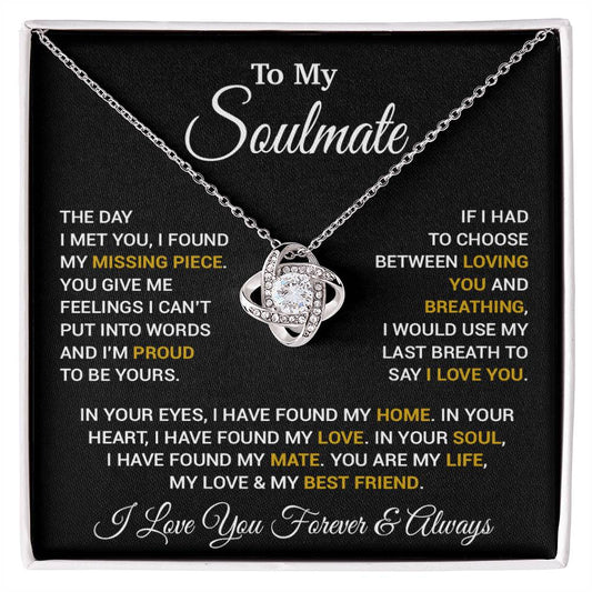 To My Soulmate Necklace, Valentines Day Gift, Gift For Wife, Anniversary Gift 14_2