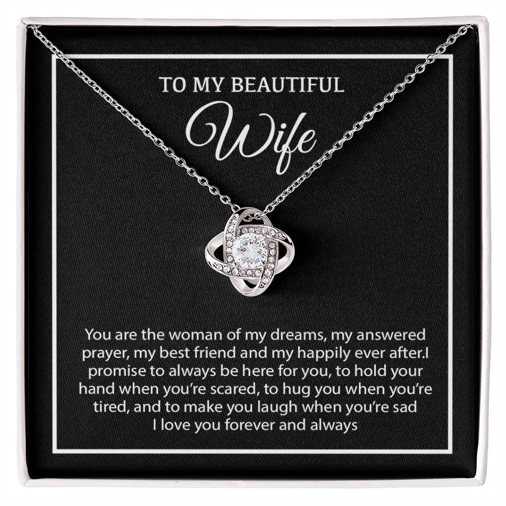 To My Wife Necklace, Christmas Gifts For Women, Anniversary Gift For Wife 19_12_White