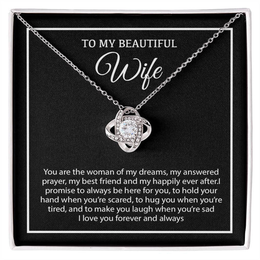 To My Wife Necklace, Christmas Gifts For Women, Anniversary Gift For Wife 19_12_White