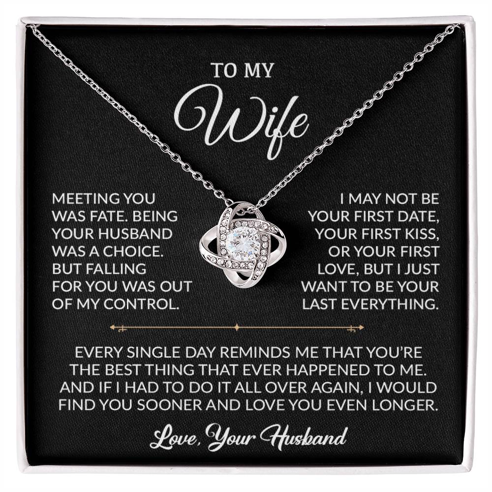 To My Wife Necklace, Gift For Wife, Anniversary Gift For Wife, Necklace For Wife 6_9_Black