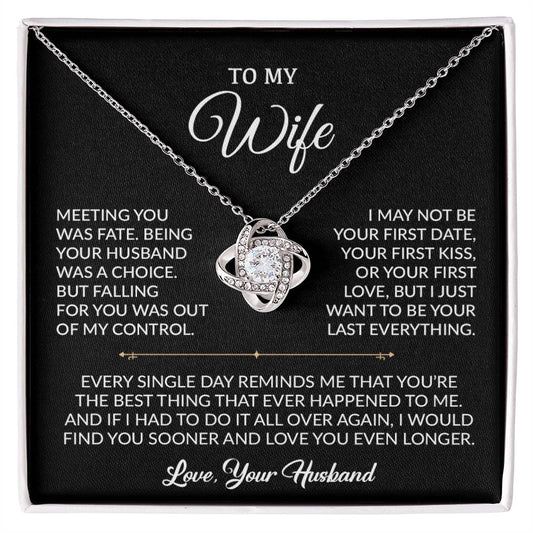 To My Wife Necklace, Gift For Wife, Anniversary Gift For Wife, Necklace For Wife 6_9_Black