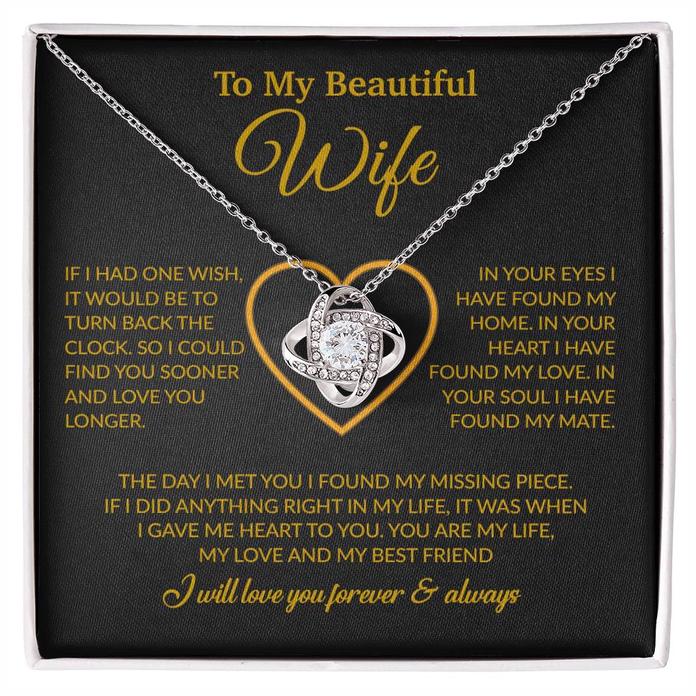 To My Wife Necklace, Christmas Gifts For Women, Anniversary Gift For Wife 21_12_Gold
