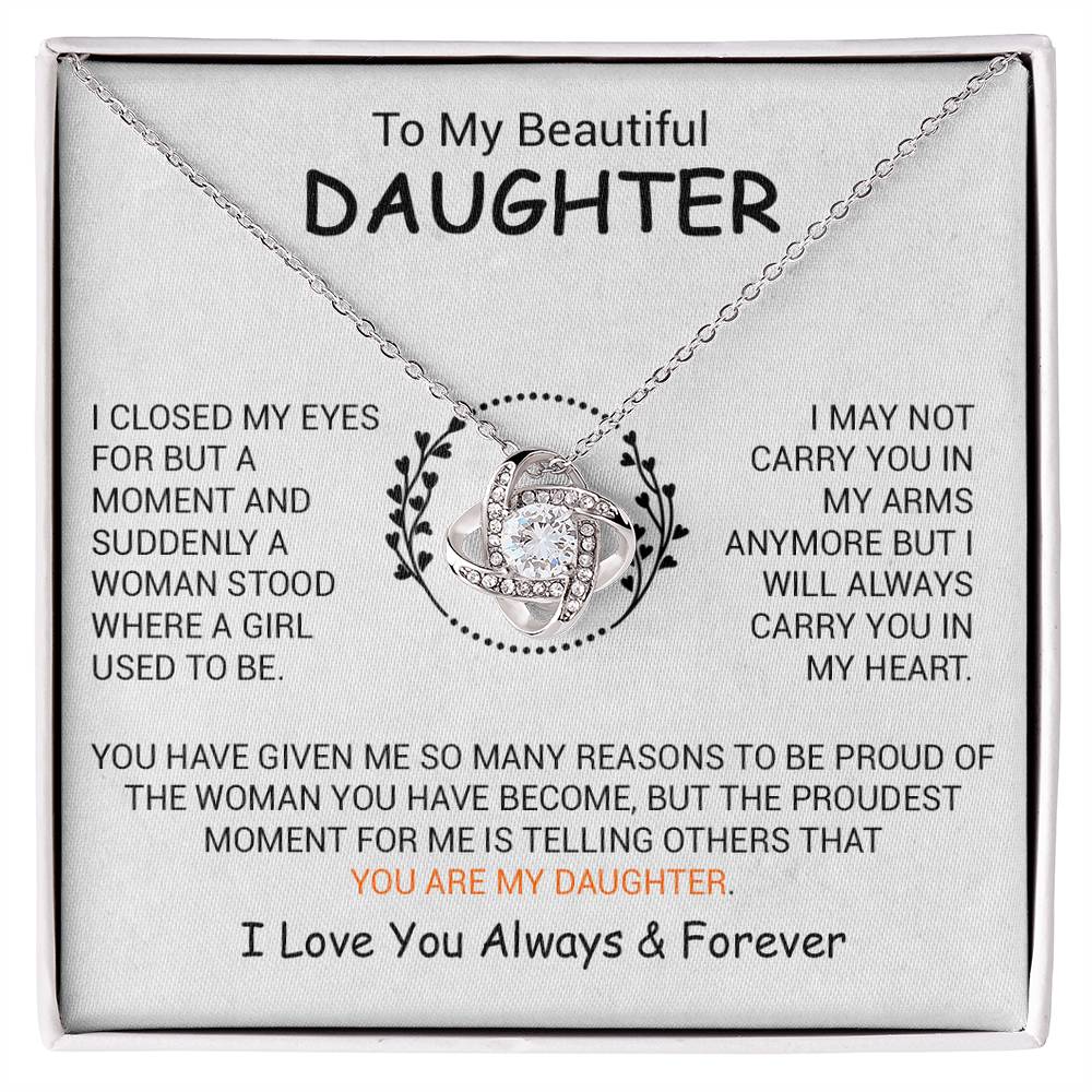 To My Daughter Necklace, Daughter Father Necklace, Daughter Gift From Dad, Mom 6_12