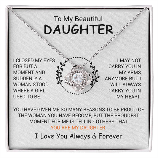 To My Daughter Necklace, Daughter Father Necklace, Daughter Gift From Dad, Mom 6_12