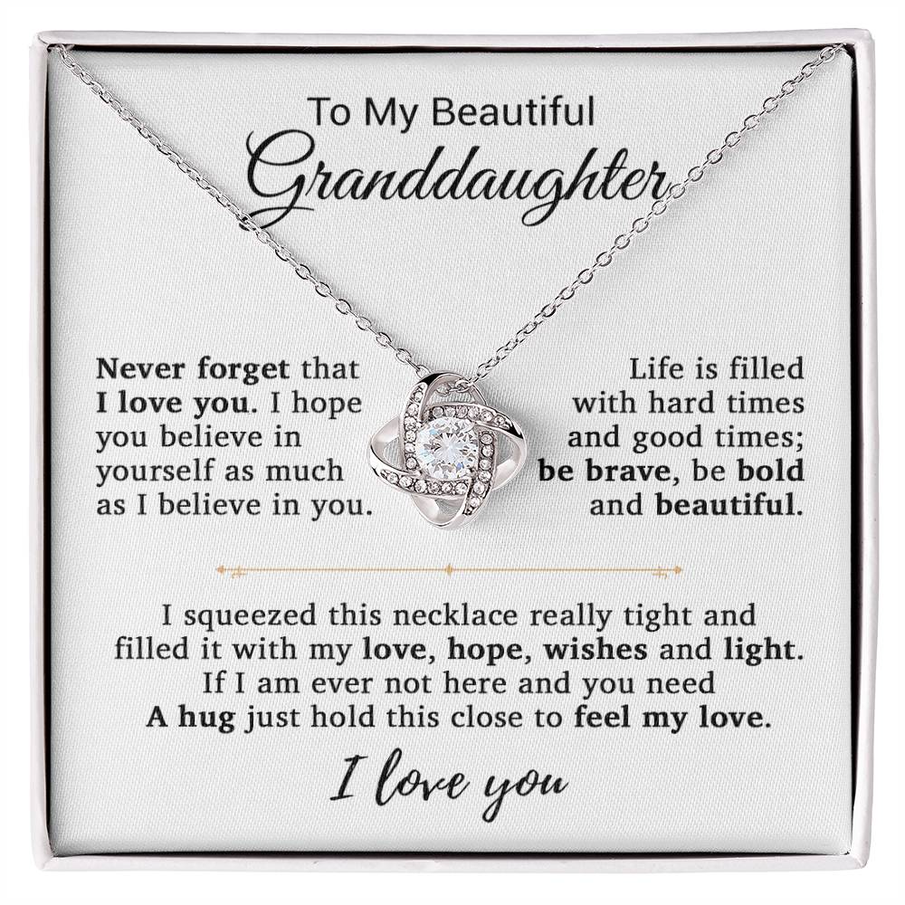 To My Granddaughter Necklace, Birthday Gift For Granddaughter, Birthday Gifts 14_9