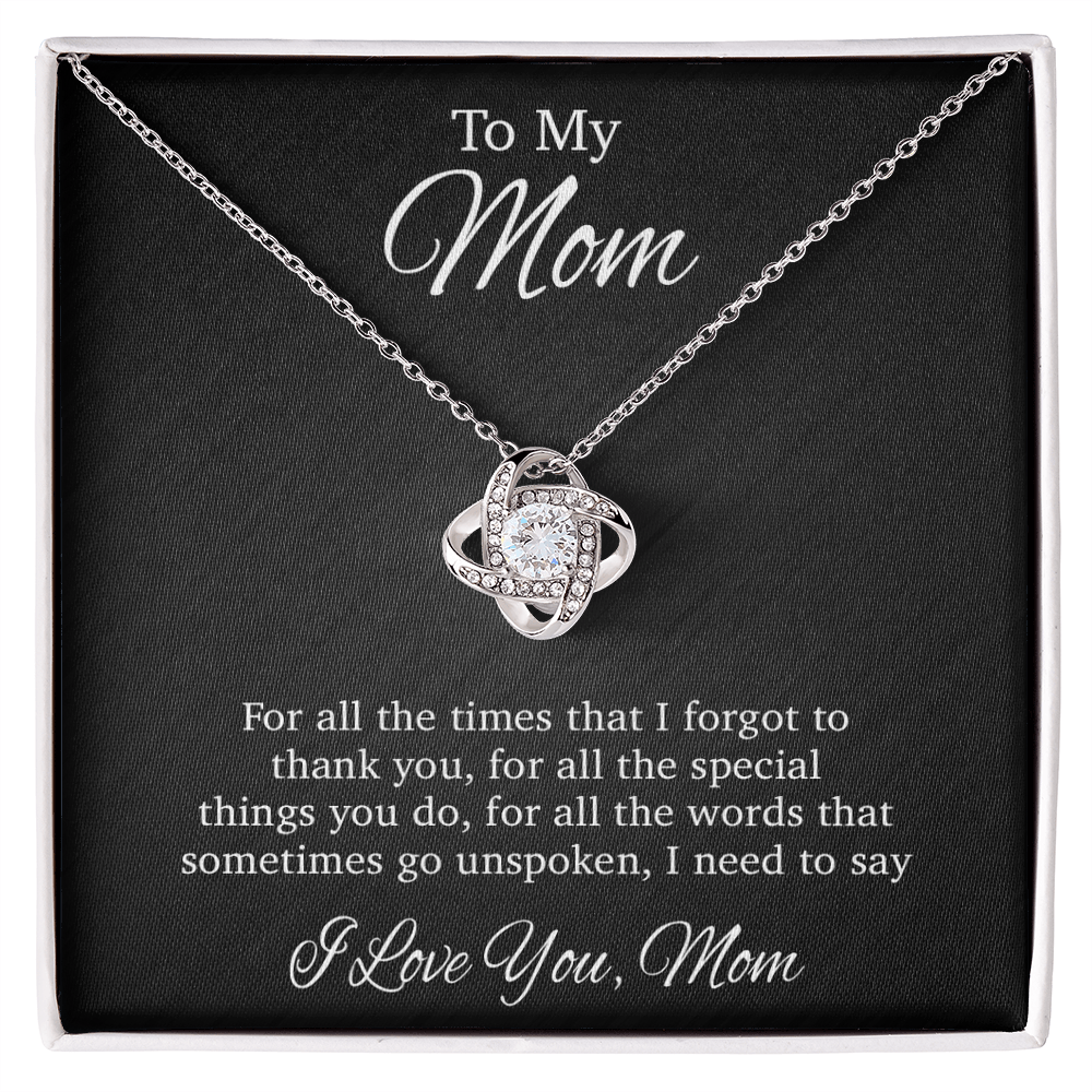 To My Mom Necklace, Gift For Mom From Daughter, Mother's Day Gifts