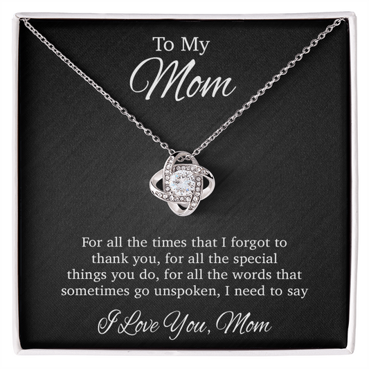 To My Mom Necklace, Gift For Mom From Daughter, Mother's Day Gifts