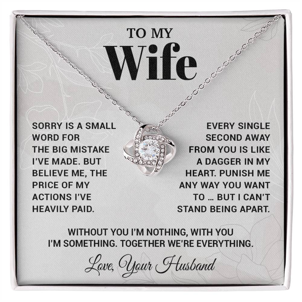 To My Wife Necklace, Christmas Gifts For Women, Anniversary Gift For Wife 15_10_White