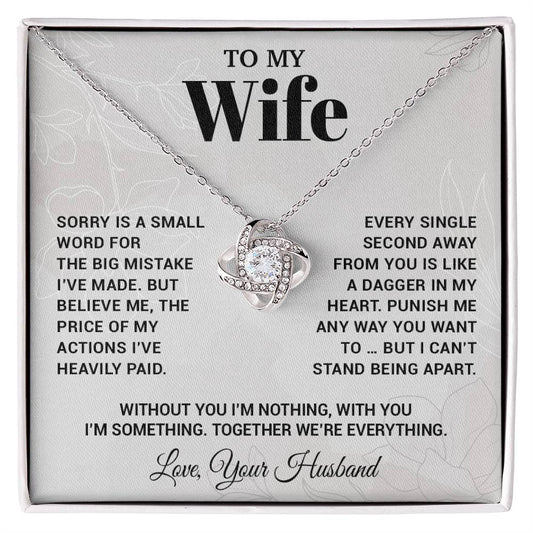 To My Wife Necklace, Christmas Gifts For Women, Anniversary Gift For Wife 15_10_White