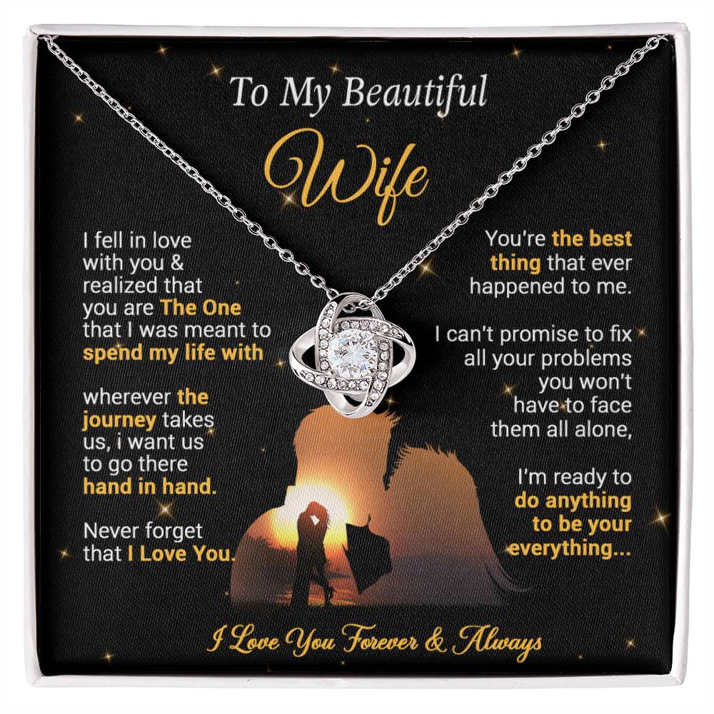To My Wife Necklace, Gift For Wife Girlfriend From Husband, Valentines Day