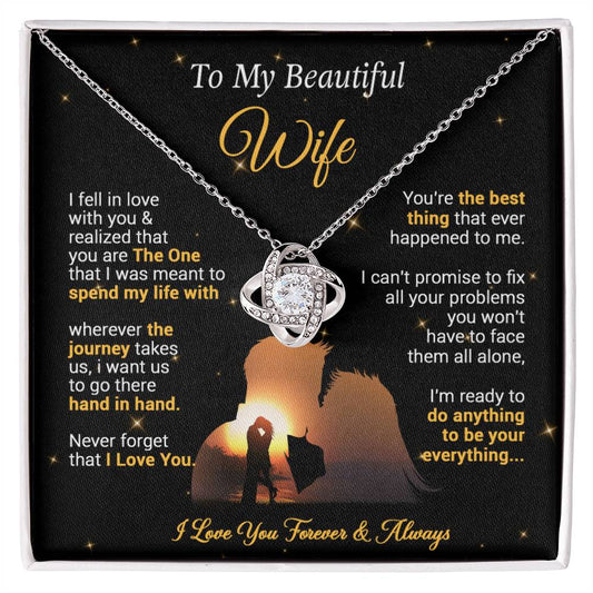 To My Wife Necklace, Gift For Wife Girlfriend From Husband, Valentines Day