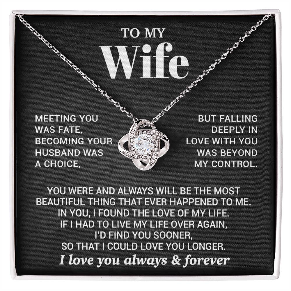 To My Wife Necklace, Christmas Gifts For Women, Anniversary Gift For Wife 7_10_Black