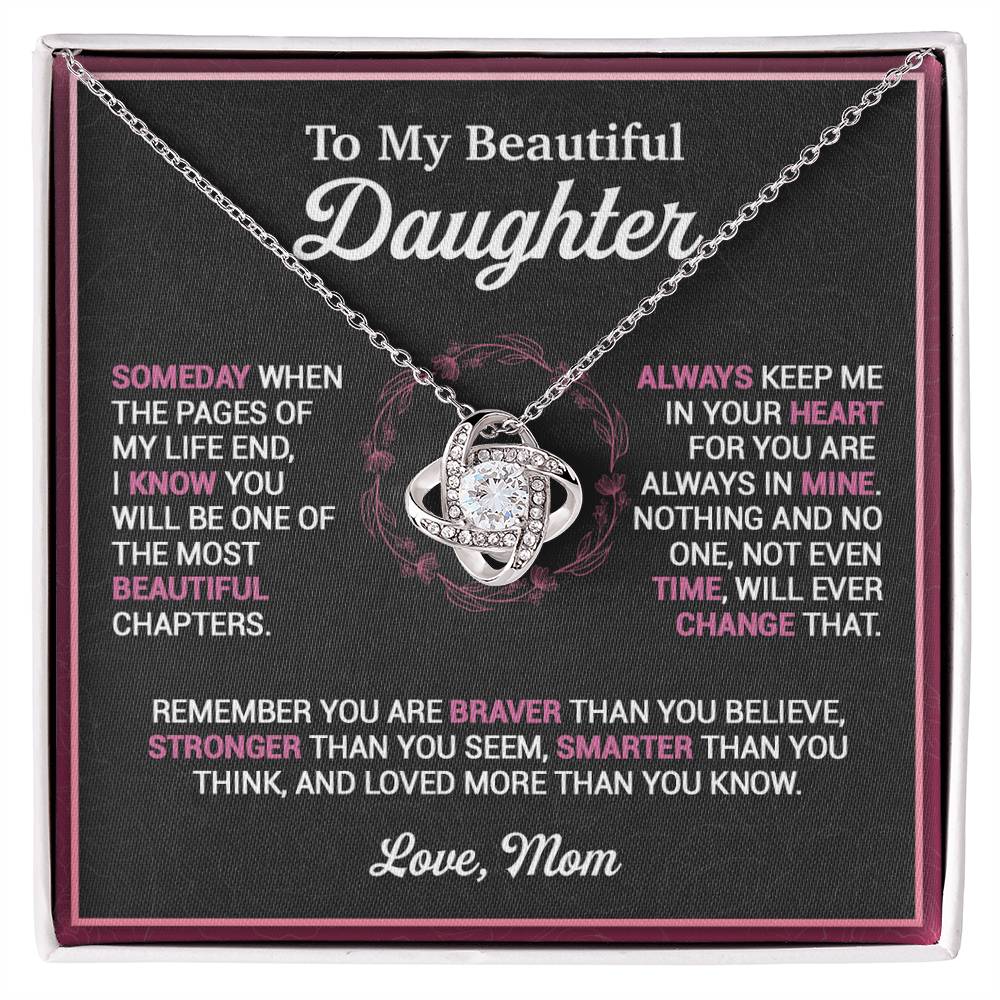 To My Daughter Necklace, Gift for Daughter from Mom, Mother Daughter Necklace 16_11