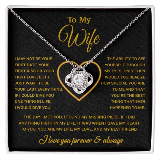 To My Wife Necklace, Christmas Gifts For Women, Anniversary Gift For Wife 29_12_Gold