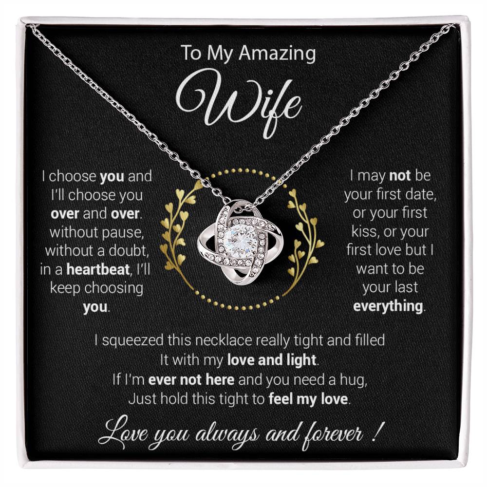 To My Wife Necklace, Mother's Day Gift from Husband, Wife Birthday Gift