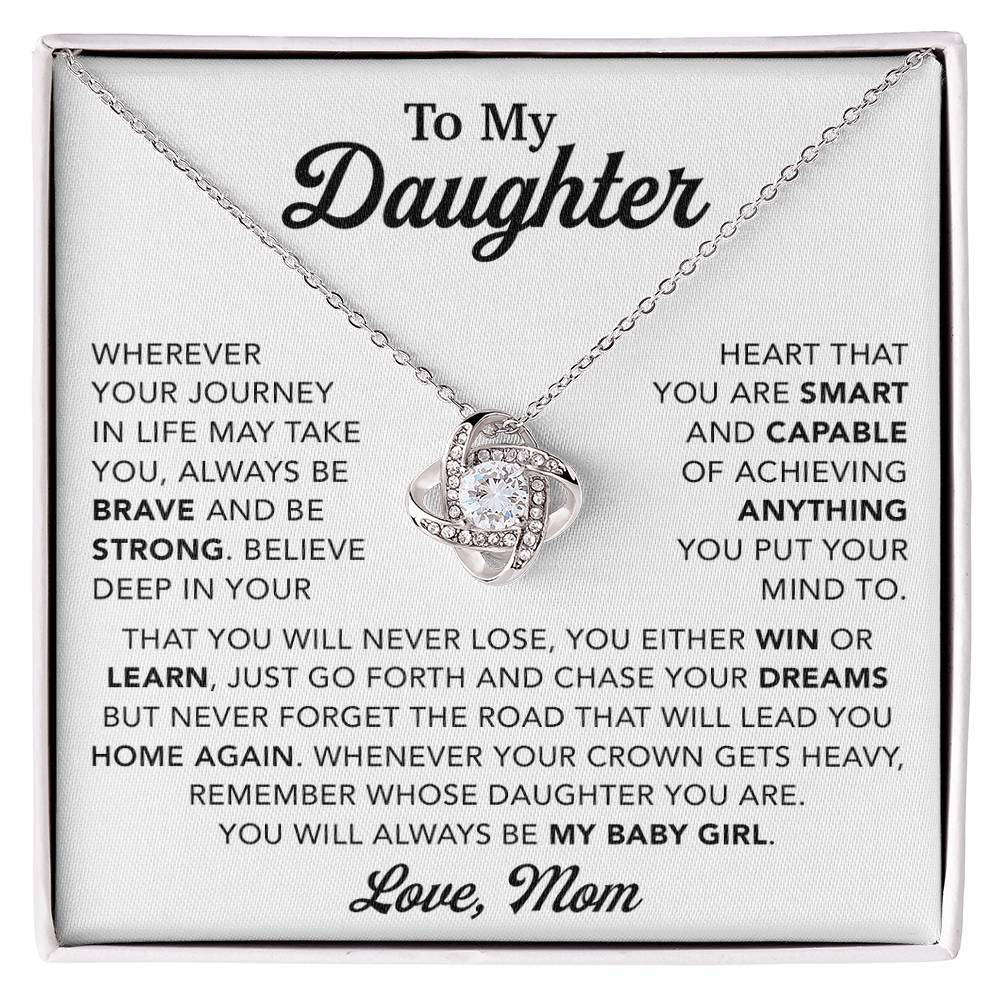 To My Daughter Necklace, Gift for Daughter from Mom, Mother Daughter Necklace 28_10