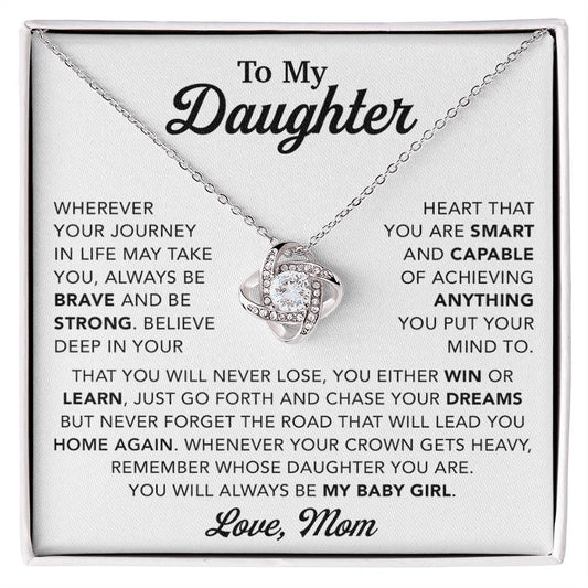 To My Daughter Necklace, Gift for Daughter from Mom, Mother Daughter Necklace 28_10