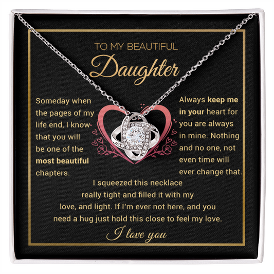 To My Daughter Necklace, Daughter Gift from Dad, Mom, Daughter Birthday Gift