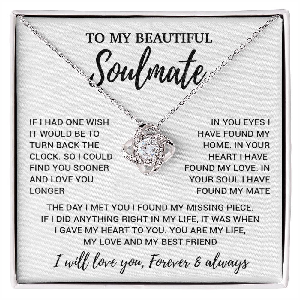 To My Soulmate Necklace, Soulmate Gift, Soulmate Jewelry Anniversary 14_8