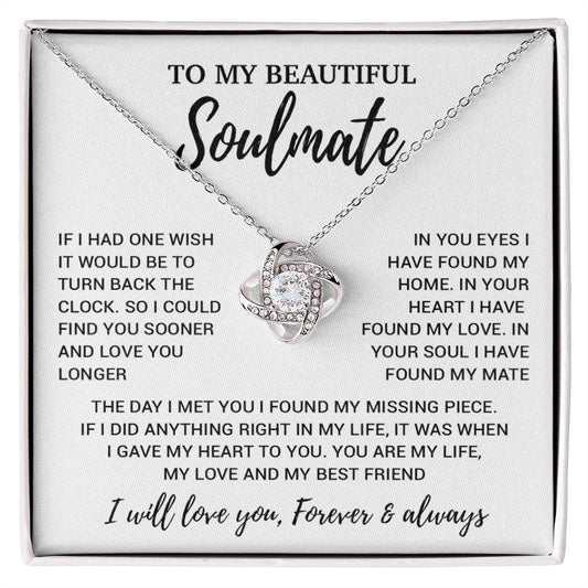 To My Soulmate Necklace, Soulmate Gift, Soulmate Jewelry Anniversary 14_8