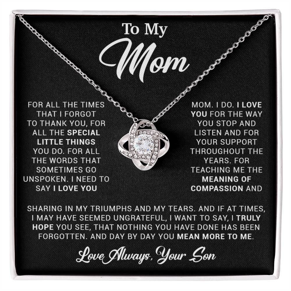 To My Mom Gift for Mother from Son From Daughter Mom Birthday Gift, Mothers Day_ 3_4_Black