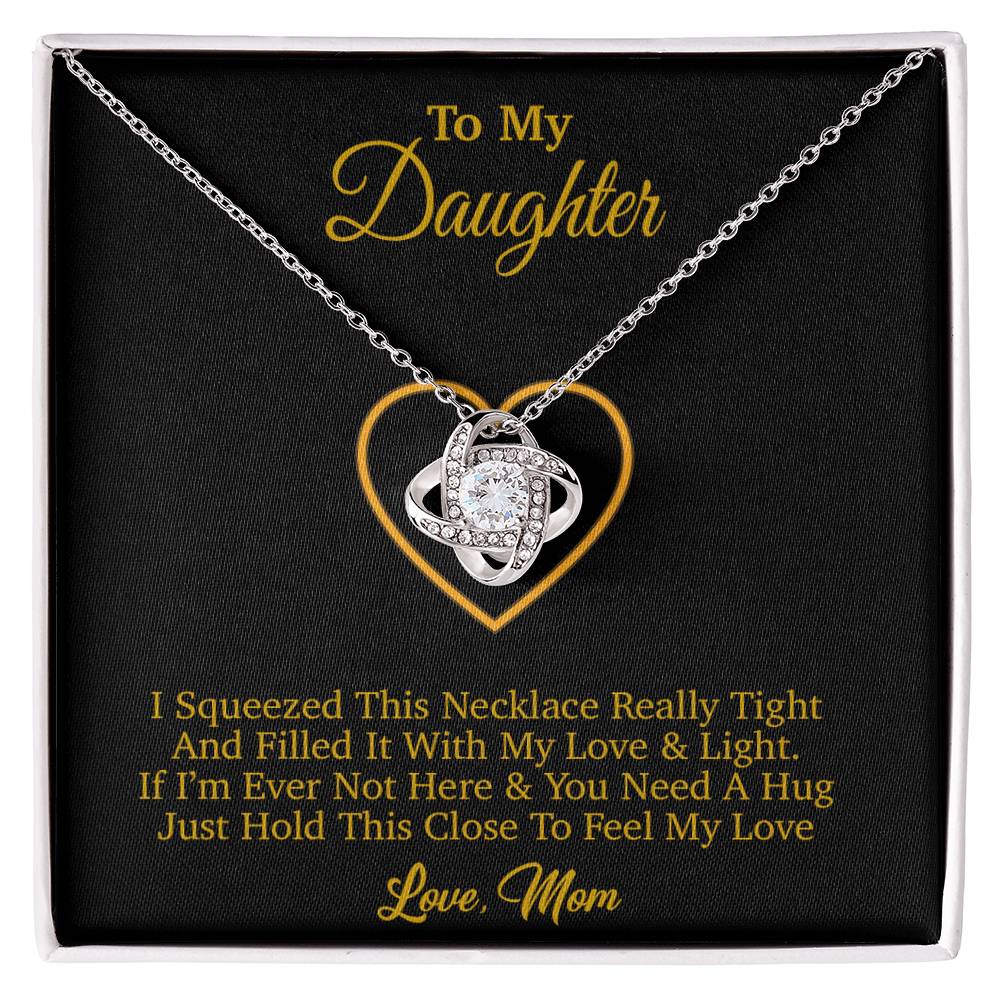 To My Daughter Necklace, Gift for Daughter from mom, Daughter mother Necklace 1_4_Gold