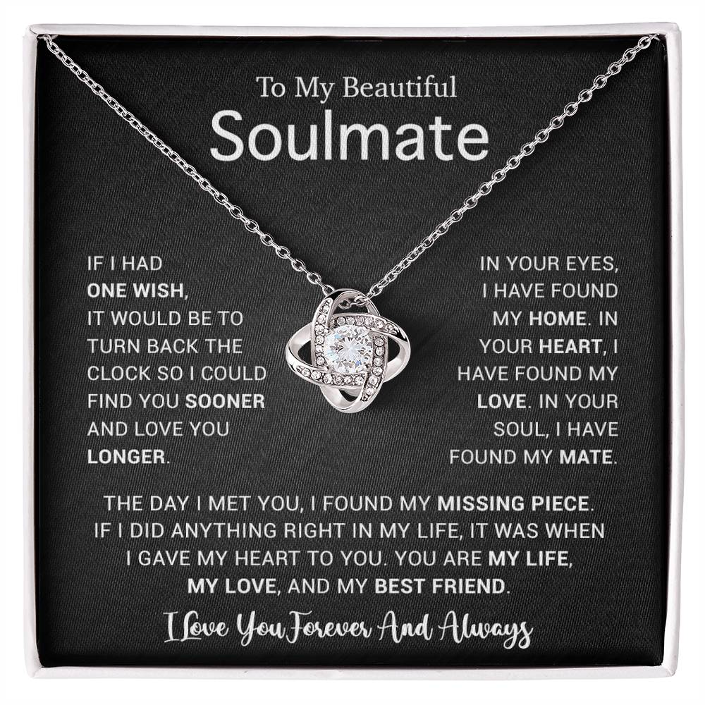 To My Soulmate Necklace, Gift For Soulmate, Anniversary Gift, Birthday Gift 4_5