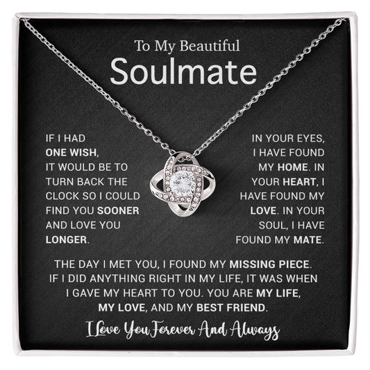 To My Soulmate Necklace, Gift For Soulmate, Anniversary Gift, Birthday Gift 4_5