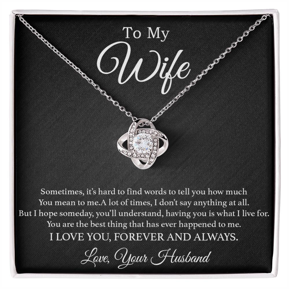 To My Wife Necklace, Gift For Wife, Anniversary Gift For Wife, Necklace For Wife 28_2