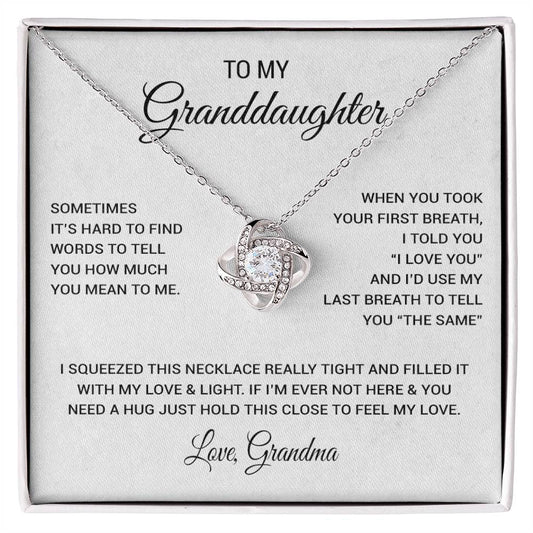 To My Granddaughter Necklace, Xmas Birthday Gift For Granddaughter from Grandma 1_11