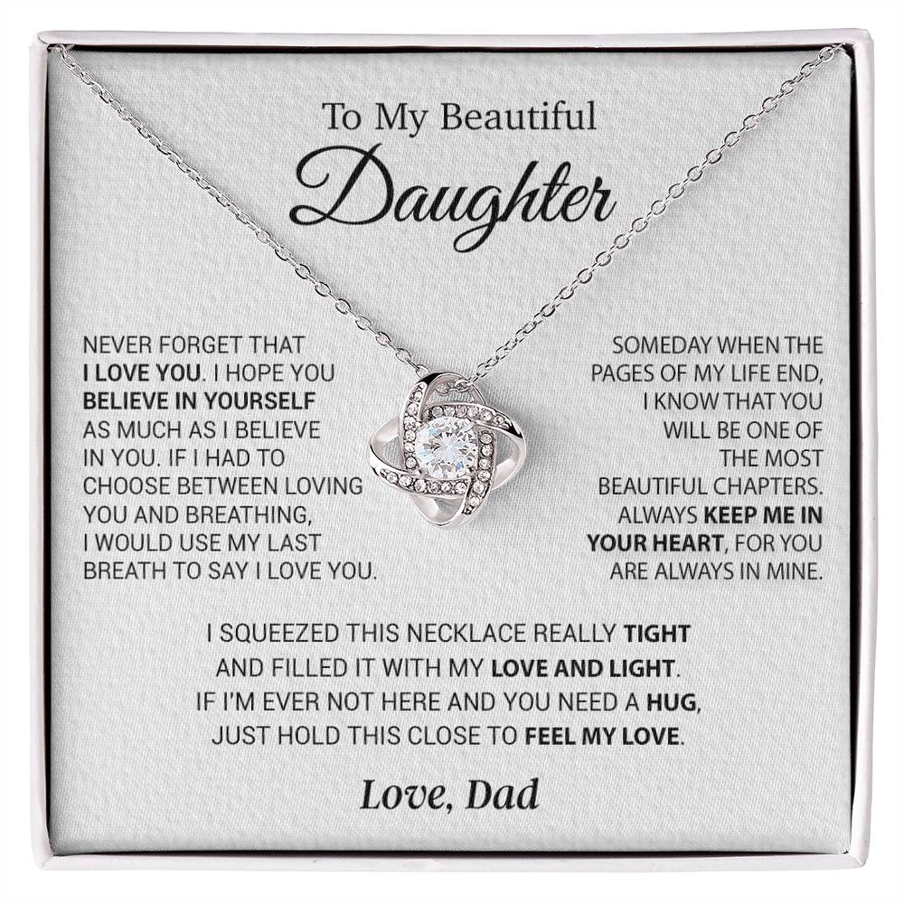 To My Daughter Necklace, Daughter Father Necklace, Daughter Gift From Dad 1_10