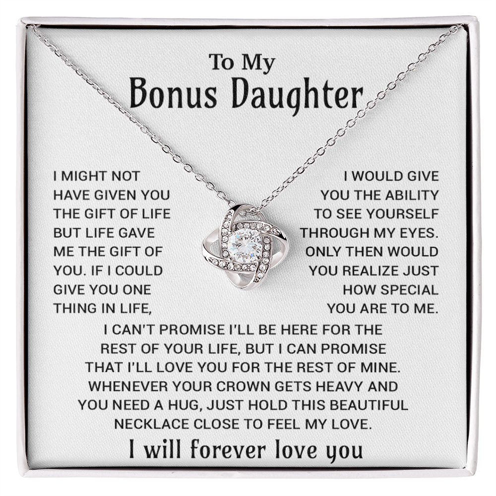 To My Bonus Daughter Necklace, Gift for Bonus Daughter, Step Daughter Birthday 23_11
