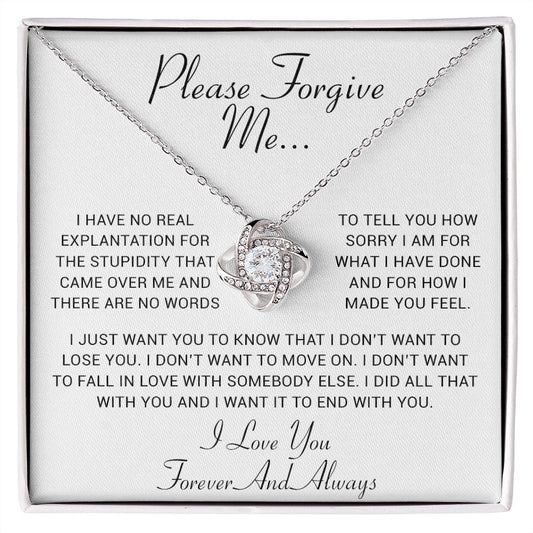 I'm Sorry Gift, Apology Gift, Sorry Poem, Forgiveness, Thinking of You Necklace