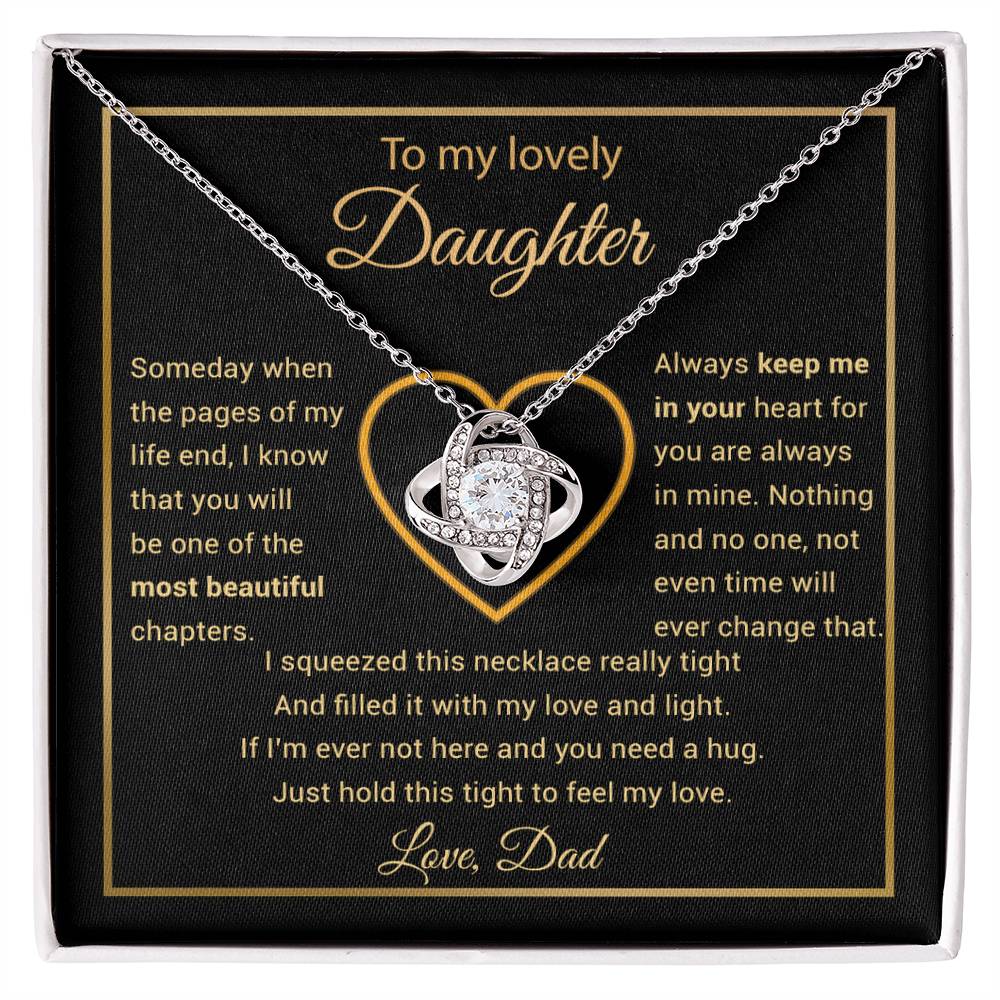 To My Daughter Necklace, Gift for Daughter from Dad, Daughter Father Necklace 27_11