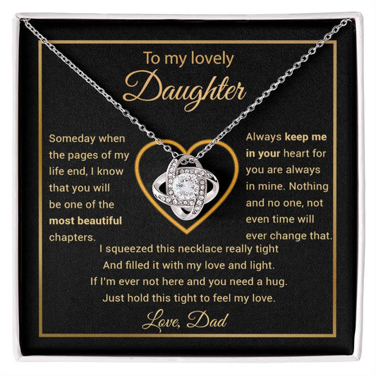 To My Daughter Necklace, Gift for Daughter from Dad, Daughter Father Necklace 27_11