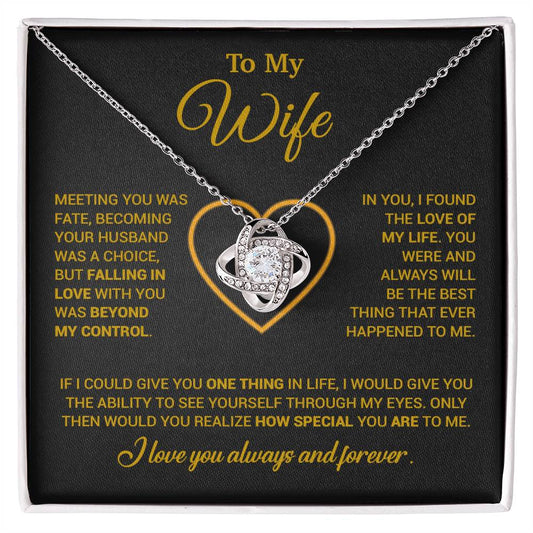 To My Wife Necklace, Christmas Gifts For Women, Anniversary Gift For Wife 11_12_Gold