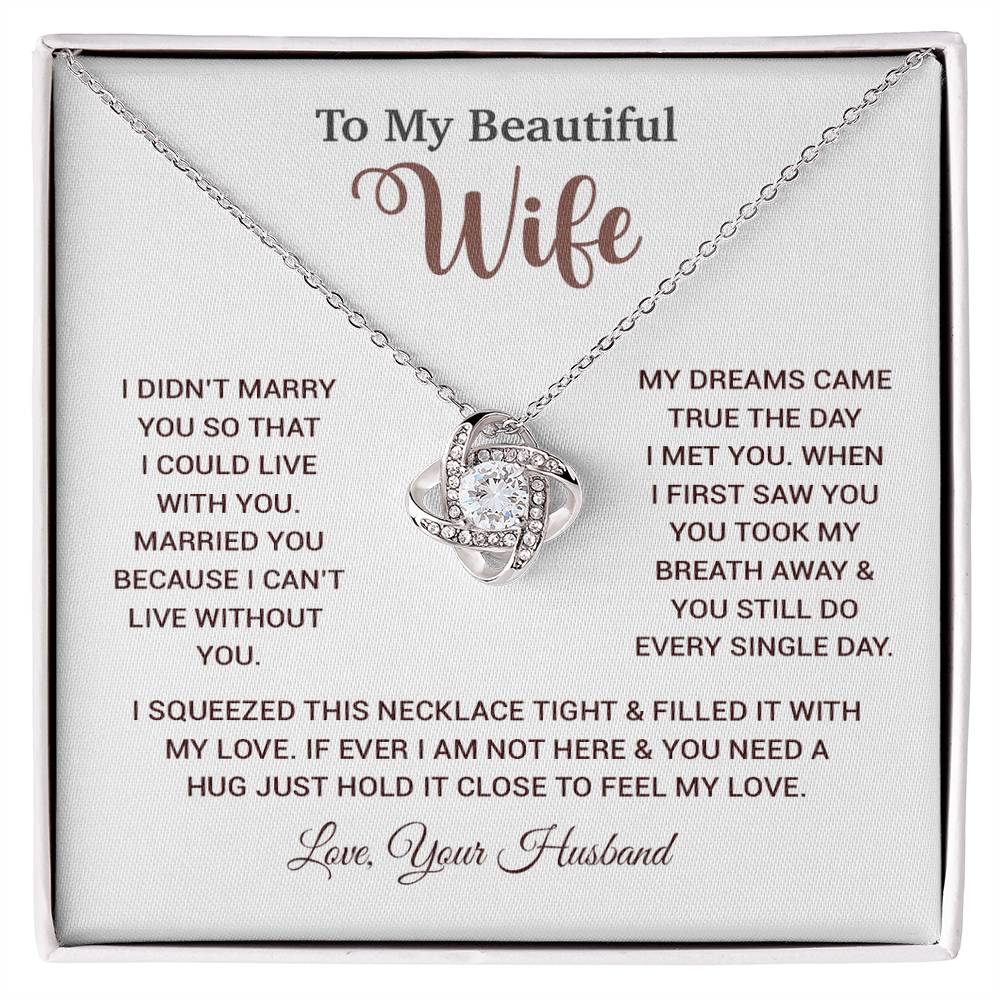 To My Wife Necklace, Wife Gift From Husband, Wife Husband Necklace, Christmas Gift 26_10