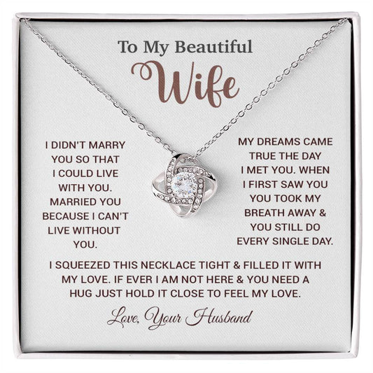 To My Wife Necklace, Wife Gift From Husband, Wife Husband Necklace, Christmas Gift 26_10