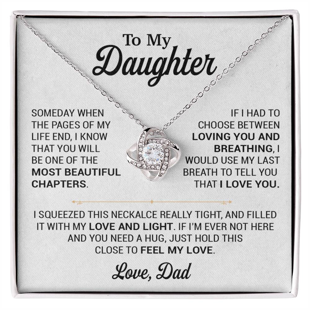 To My Daughter Necklace, Gift for Daughter from Dad, Daughter Father Necklace 2_11