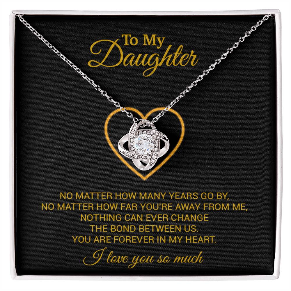 To My Daughter Necklace, Gift For Daughter From Dad, Daughter Father Necklace 12_7_Gold