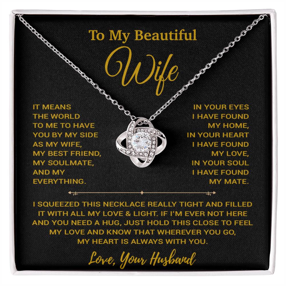 To My Wife Necklace, Vanlentines Gifts For Women, Anniversary Gift For Wife 20_1_Gold