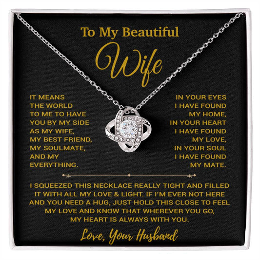 To My Wife Necklace, Vanlentines Gifts For Women, Anniversary Gift For Wife 20_1_Gold