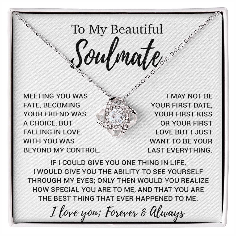 To My Soulmate Necklace, Soulmate Gift, Soulmate Jewelry Anniversary 13_8