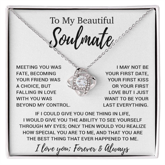 To My Soulmate Necklace, Soulmate Gift, Soulmate Jewelry Anniversary 13_8