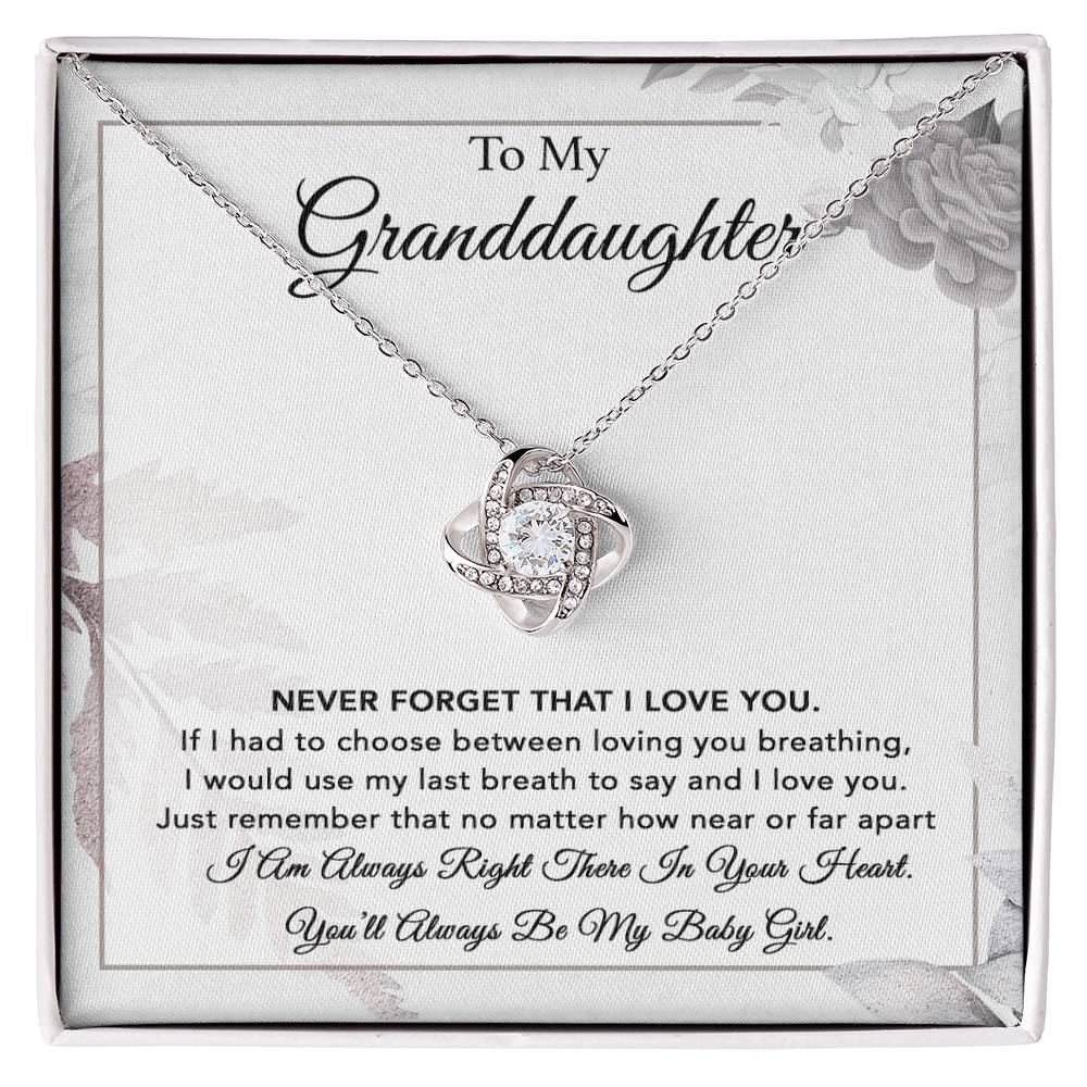 To My Granddaughter Necklace, Gift From Grandpa, Necklace For Granddaughter 6_1