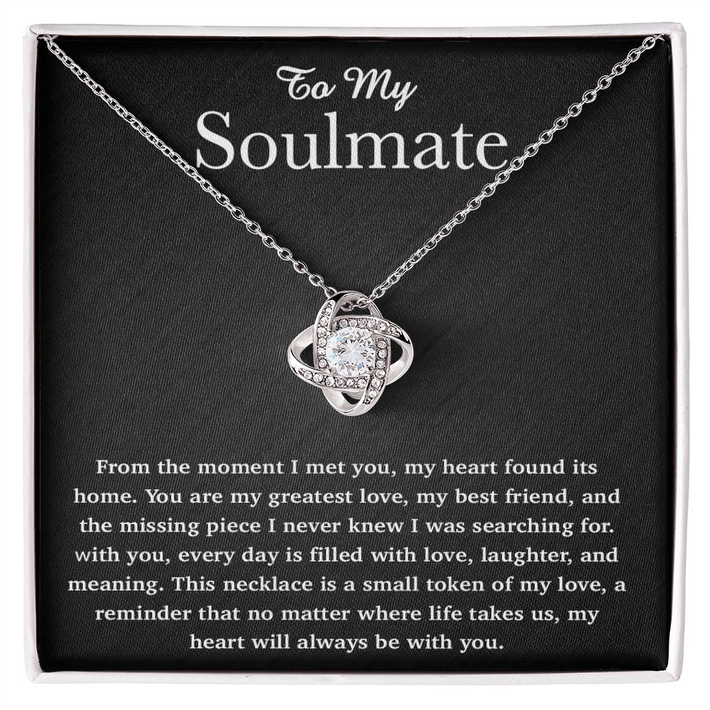 To My soulmate Necklace, Anniversary Gift For Her, Wife, Girlfriend, Soulmate Gift 3_5