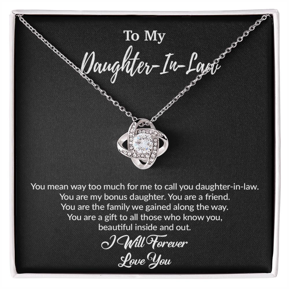 To My Daughter-In-Law Necklace, Gift For Daughter In Law, Daughter In Law Gift