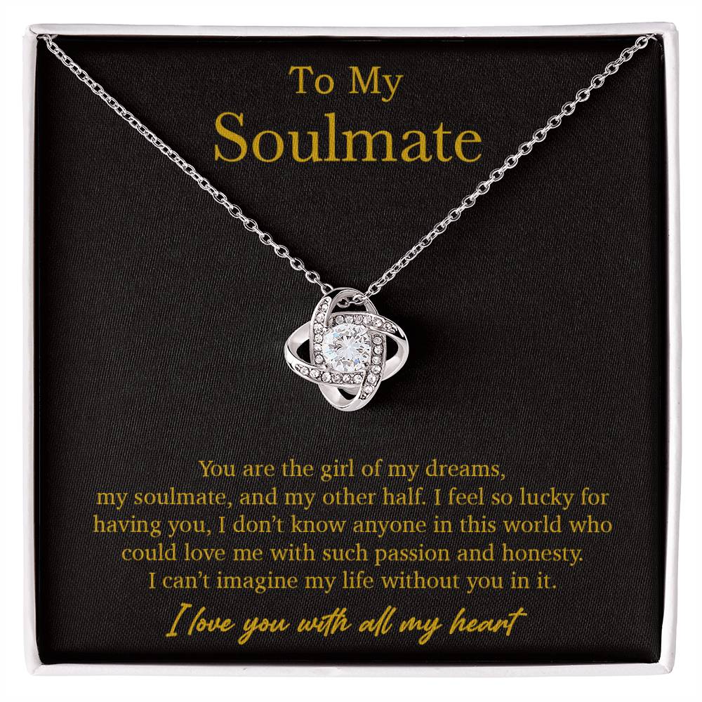 To My Soulmate Necklace, Valentines Day Gift, Soulmate Gifts, Birthday Gifts_Gold_21_10