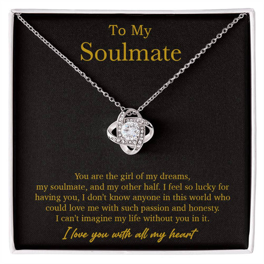 To My Soulmate Necklace, Valentines Day Gift, Soulmate Gifts, Birthday Gifts_Gold_21_10