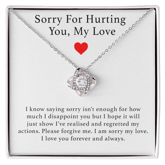 Sorry For Hurting You Necklace, Forgiveness Gift, Apology Gift for Her